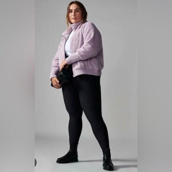 NWT Athleta Tugga Sherpa Purple Jacket size 2X - Picture 1 of 12